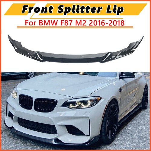 Gloss black front bumper - black,