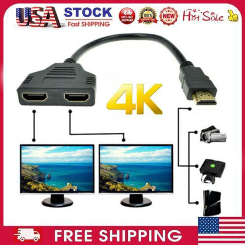 Hdmi cable splitter adapter - 4k,